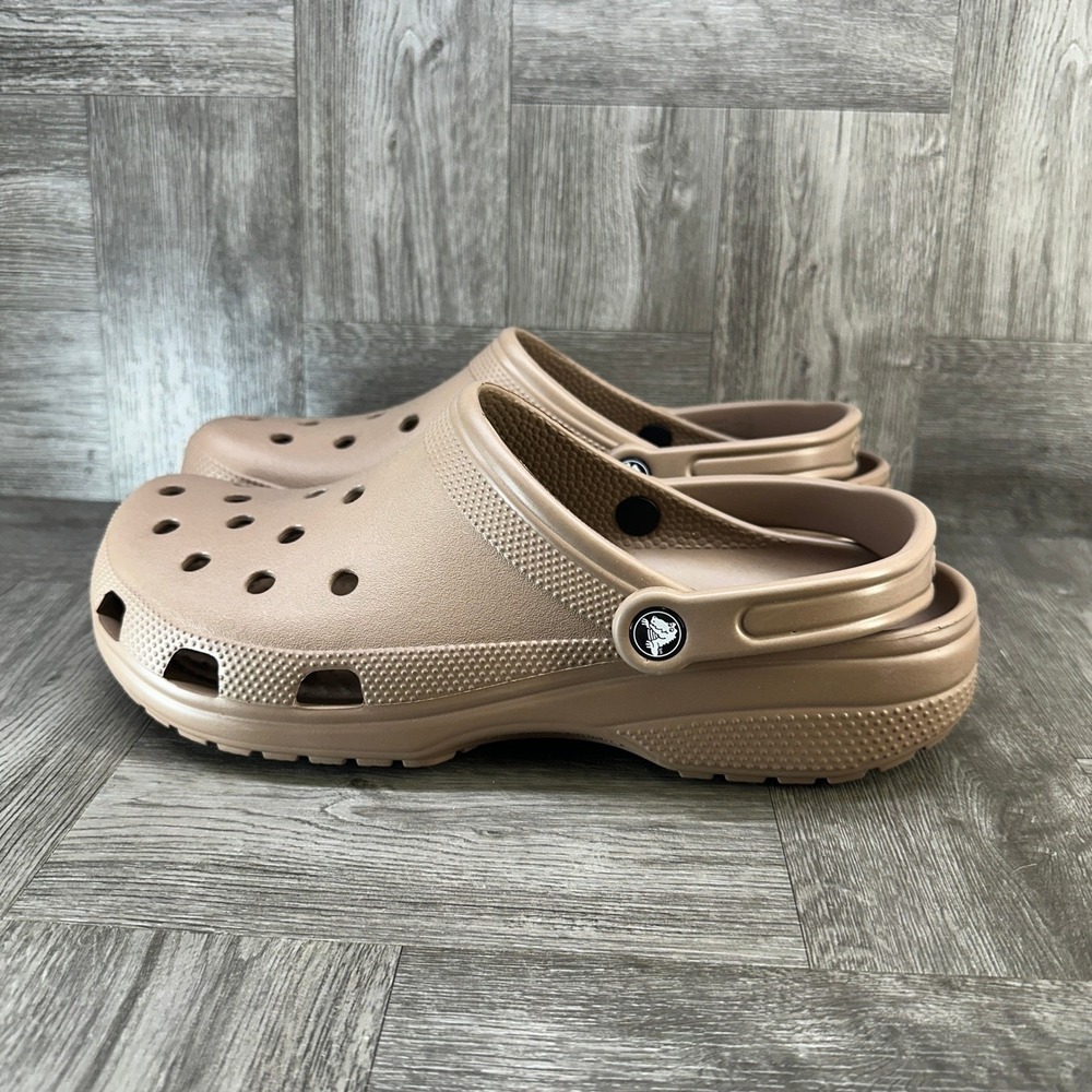 Crocs Classic Clog Tan Men 11 Slip On Water Friendly Comfort Shoes 10001-2Q9 - Picture 2 of 8